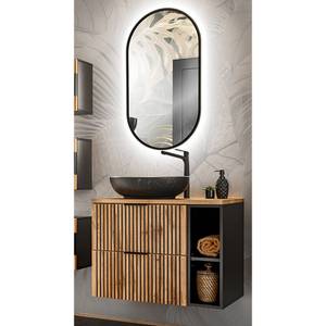 Badezimmer Waschplatz Set XANTEN (2-tlg) Braun - Holzwerkstoff - 81 x 200 x 47 cm