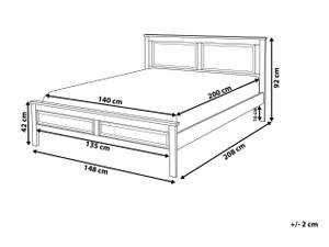 Doppelbett OLIVET Breite: 148 cm