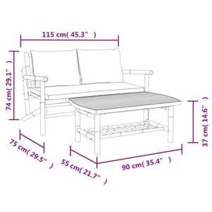 Garten-Lounge-Set 3028694-2 (2-teilig) Creme