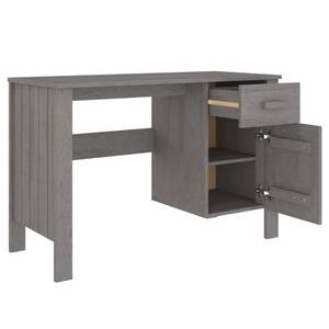 Bureau 3015246 Gris - Bois manufacturé - Bois massif - Bois/Imitation - 113 x 75 x 50 cm