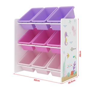 Étagère de rangement Muxía pour enfant Rose foncé - Mauve