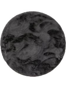 Tapis Fausse fourrure Dave Noir - 80 x 3 x 80 cm