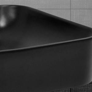 Lavabo Rectangulaire 49x36,5x14mm Noir - Céramique - 48 x 14 x 38 cm