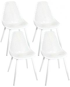 Chaise de cuisine OTA (lot de 4) Blanc