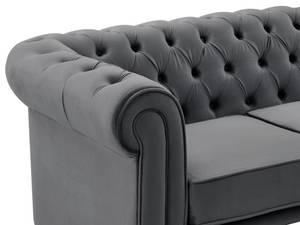 Canapé CHESTERFIELD Anthracite - Profondeur : 168 cm