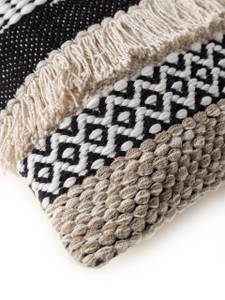 Housse de coussin Deja Noir - Fibres naturelles - 45 x 1 x 45 cm