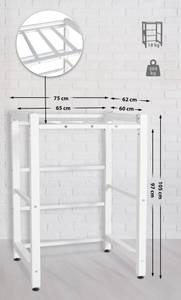Waschmaschinenregal Medina Weiß