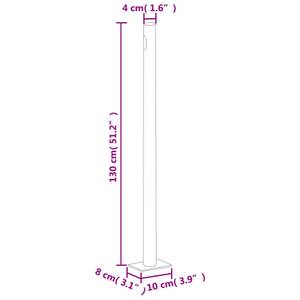 Seitenmarkise 3016426-1 Schwarz - 1000 x 220 cm