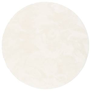 Luxus  ShaggyTeppich Velvet Rund Weiß - 160 x 160 cm