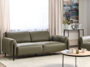 3-Sitzer Sofa ASKIM Schwarz - Dunkelgrün - Grün