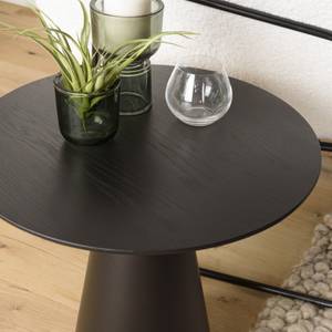 Table d'appoint ronde noire 50x50cm Noir - Métal - 50 x 47 x 50 cm