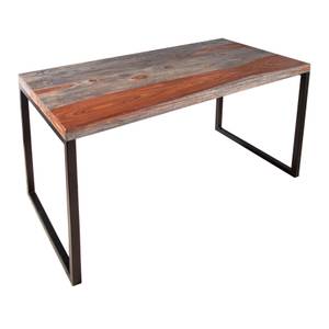 Schreibtisch ELEMENTS Braun - Grau - Massivholz - Holzart/Dekor - 118 x 76 x 60 cm