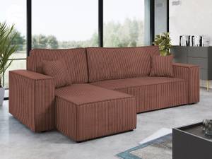 Ecksofa Karl Cord Rosé