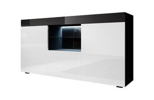 Buffet Sefora Noir - Blanc brillant - Blanc