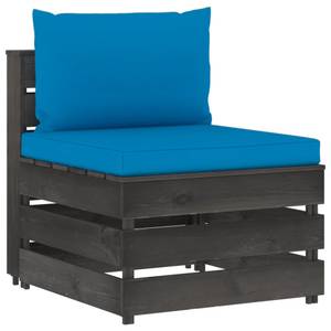 Canapé de jardin Bleu - Bois massif - Bois/Imitation - 70 x 66 x 69 cm