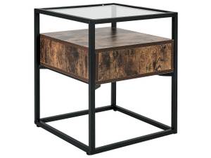 Beistelltisch MAUK Schwarz - Braun - Holzwerkstoff - 43 x 54 x 43 cm