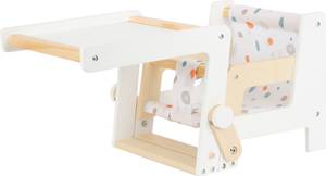 Puppenhochstuhl „Little Button“ Weiß - Holzwerkstoff - 28 x 48 x 26 cm