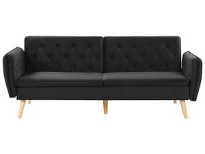 2-Sitzer Sofa BARDU Schwarz - Eiche Hell