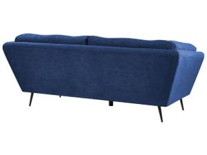 3-Sitzer Sofa LENVIK Schwarz - Blau - Marineblau