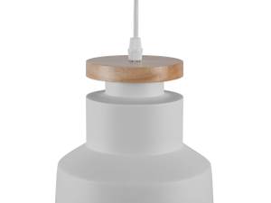 Lampe suspension NEVA Chêne clair - Blanc