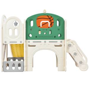 Toboggan pour enfants Mini Ⅳ Vert - Matière plastique - 36 x 56 x 111 cm