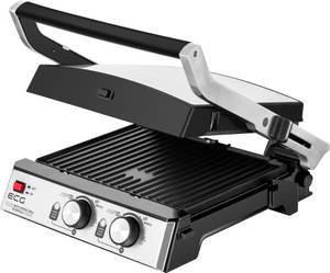 Kontaktgrill KG 2033 Silber - Metall - 37 x 14 x 36 cm