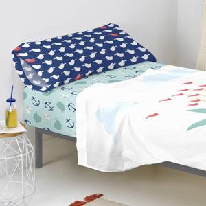 Whale Spannbetttuch Textil - 4 x 90 x 200 cm