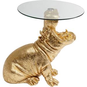 Table d'appoint hippopotame Doré - Matière plastique - 49 x 60 x 58 cm