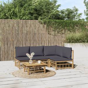 Garten-Lounge-Set 3028492-23 (5-teilig) Braun - Dunkelgrau - Grau