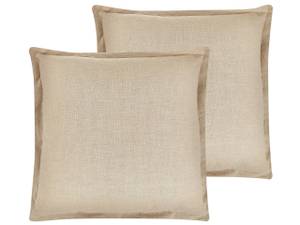 Coussin décoratif GUZMANIA Beige - Textile - 45 x 12 x 45 cm