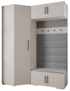 Garderobe Inova 3 Z21 Schwarz - Grau - Weiß - Schwarz