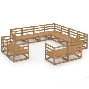 Gartenmöbel-Set 3009710-1 (11-teilig) Braun - Massivholz - Holzart/Dekor - 70 x 67 x 70 cm