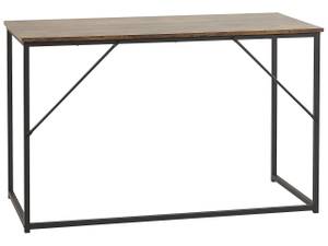 Schreibtisch PEMBRO Schwarz - Braun - Holzwerkstoff - 120 x 74 x 55 cm