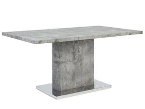 Table de salle à manger PASADENA Gris - Bois manufacturé - 90 x 76 x 160 cm