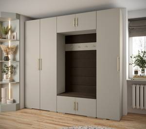 Garderobe Inova 3 Z8 Braun - Gold - Grau - Gold