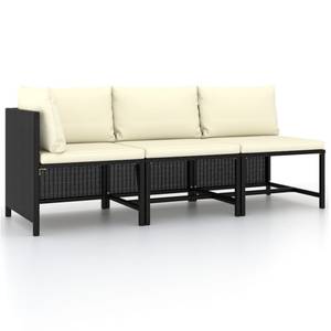 Garten-Sofa-Set (3-teilig) 3010471-13 Schwarz