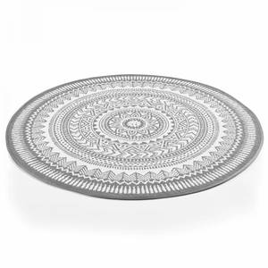 Teppich Mandala Grau - Durchmesser: 120 cm