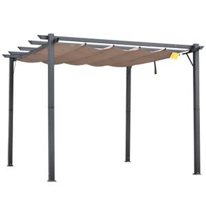 Pergola 84C-054BK Kunststoff - 300 x 223 x 300 cm