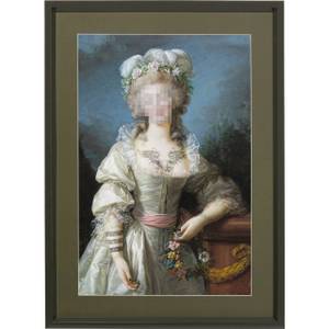 Bild Frame Incognito Countess Blau - Glas - 82 x 112 x 5 cm