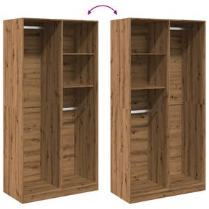 Kleiderschrank 298537-4 Eiche Dekor - Breite: 100 cm