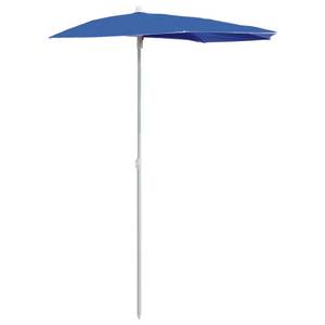 Parasol de jardin 3006582 Bleu - Métal - Textile - 90 x 195 x 180 cm