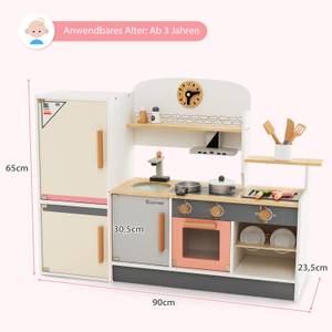 Spielzeugküche TM10069 Holzwerkstoff - 24 x 65 x 90 cm