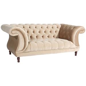 Ivette Sofa 2-Sitzer Beige - Textil - Holz teilmassiv - 200 x 80 x 100 cm