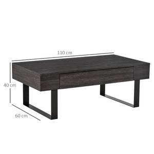 Couchtisch Kaffeetisch  839-084 Grau - Holzwerkstoff - 60 x 40 x 110 cm