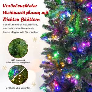 180cm Künstlicher Weihnachtsbaum Grün - Kunststoff - 74 x 180 x 74 cm