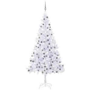 Weihnachtsbaum 3009437-3 Grau - Weiß - 105 x 210 x 105 cm - Metall - Kunststoff