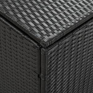 Gartenbox 299772 Schwarz - Metall - Polyrattan - 180 x 70 x 90 cm