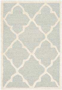 Teppich Noelle handgetuftet Beige - Grau - 150 x 90 cm