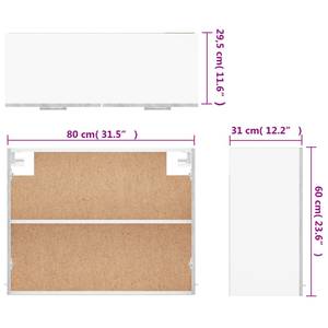 Hängeschrank 3016496-7 Grau - Eiche Sonoma Dekor - 80 x 60 cm