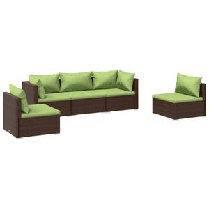 Garten-Lounge-Set (5-teilig) 3013635-9 Braun - Grün